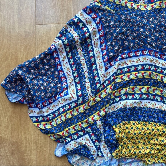 roberio sampaio Halter Mixed Paisley Print Kitschy Floral Dress, Size Medium - Picture 4 of 16